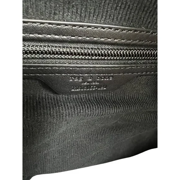 Rag & Bone Womens Olive Green Suede Leather Backpack With Zipper Closure & Adjus - Picture 8 of 8